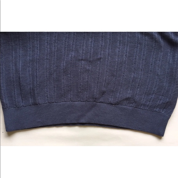 Mexx Men’s V Neck Sweater Denim Blue Medium Slim Fit Cotton - Picture 7 of 11